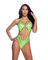 6660 - Shimmer Romper with Ring Detail