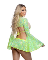 6711 - Sequin Bell Sleeve Shrug