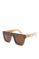 Alice Shoal 1001 Santa Catalina Maple Wood Sunglasses Polarized Lenses Color Brown