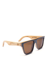 Alice Shoal 1001 Santa Catalina Maple Wood Sunglasses Polarized Lenses Color Brown