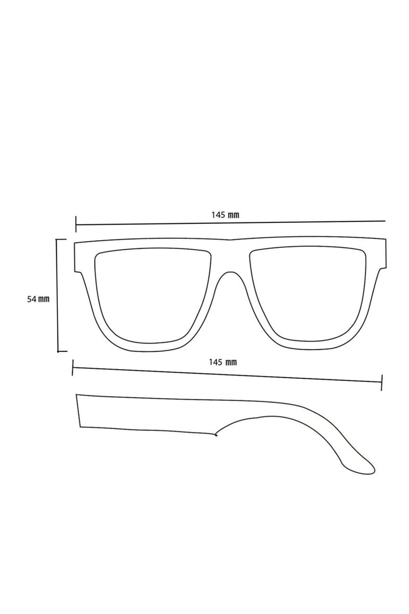 Alice Shoal 1001 Santa Catalina Maple Wood Sunglasses Polarized Lenses Color Brown