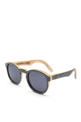 Alice Shoal 1002 La Paz Maple Wood Sunglasses Polarized Lenses Color Black