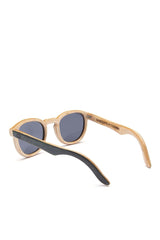Alice Shoal 1002 La Paz Maple Wood Sunglasses Polarized Lenses Color Black