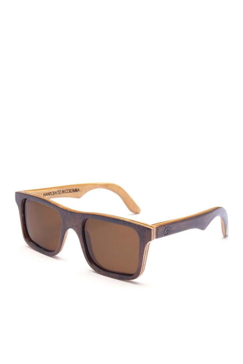 Alice Shoal 1004 Aguadulce Maple Wood Sunglasses Polarized Lenses Color Brown