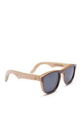 Alice Shoal 1005 San Felipe Maple Wood Sunglasses Polarized Lenses Color Black