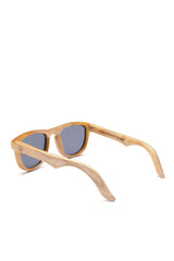 Alice Shoal 1005 San Felipe Maple Wood Sunglasses Polarized Lenses Color Black