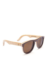 Alice Shoal 1005 San Felipe Maple Wood Sunglasses Polarized Lenses Color Brown