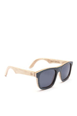 Alice Shoal 1006 Cayo Cangrejo Maple Wood Sunglasses Polarized Lenses Color Black