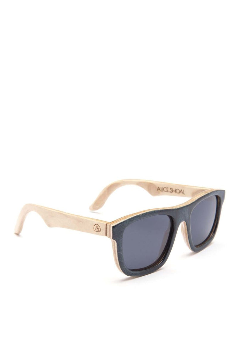 Alice Shoal 1006 Cayo Cangrejo Maple Wood Sunglasses Polarized Lenses Color Black