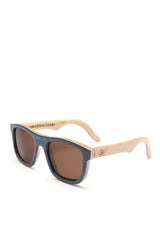 Alice Shoal 1006 Cayo Cangrejo Maple Wood Sunglasses Polarized Lenses Color Brown