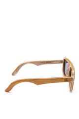 Alice Shoal 1007 Bottom House Maple Wood Sunglasses Polarized Lenses Color Black