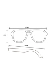 Alice Shoal 1007 Bottom House Maple Wood Sunglasses Polarized Lenses Color Black