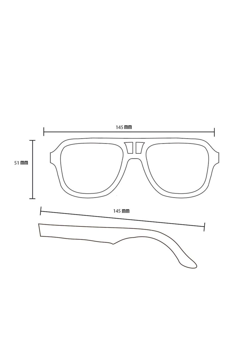 Alice Shoal 1007 Bottom House Maple Wood Sunglasses Polarized Lenses Color Black
