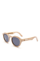 Alice Shoal 1008 Lovers Bridge Maple Wood Sunglasses Polarized Lenses Color Black