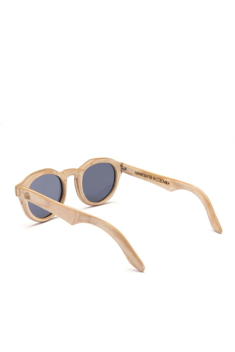 Alice Shoal 1008 Lovers Bridge Maple Wood Sunglasses Polarized Lenses Color Black