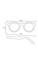 Alice Shoal 1008 Lovers Bridge Maple Wood Sunglasses Polarized Lenses Color Black