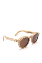 Alice Shoal 1008 Lovers Bridge Maple Wood Sunglasses Polarized Lenses Color Brown