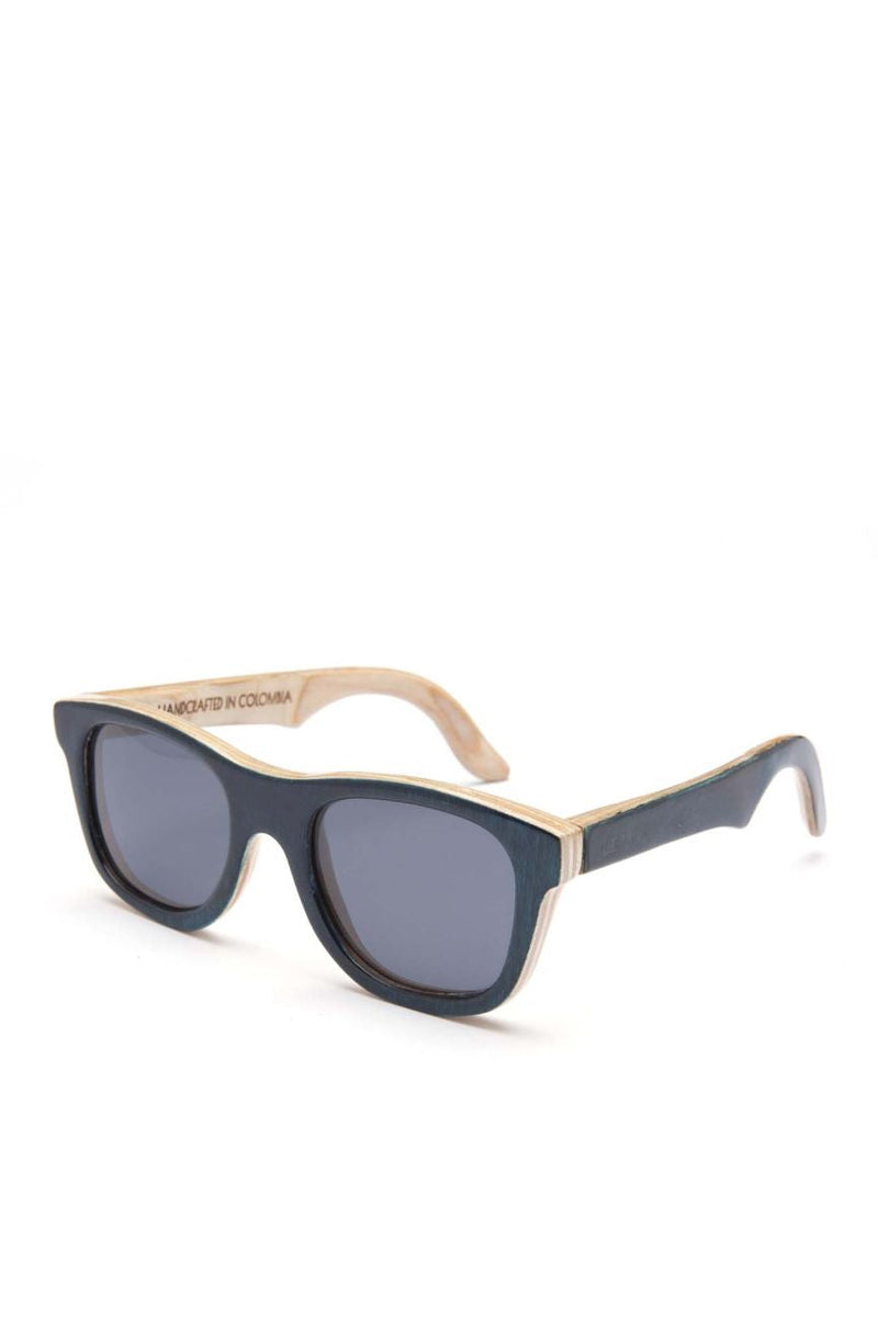 Alice Shoal 1009 Morgans Head Maple Wood Sunglasses Polarized Lenses Color Black