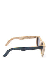 Alice Shoal 1009 Morgans Head Maple Wood Sunglasses Polarized Lenses Color Black