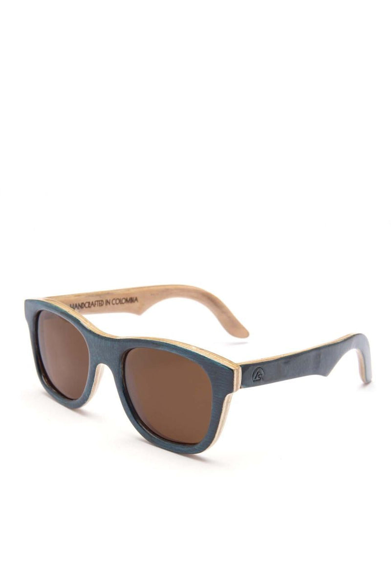 Alice Shoal 1009 Morgans Head Maple Wood Sunglasses Polarized Lenses Color Brown