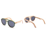 Alice Shoal 1010 McBean Lagoon Maple Wood Sunglasses Polarized Lenses Color Black