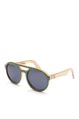 Alice Shoal 1010 McBean Lagoon Maple Wood Sunglasses Polarized Lenses Color Black