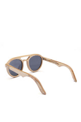 Alice Shoal 1010 McBean Lagoon Maple Wood Sunglasses Polarized Lenses Color Black