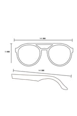 Alice Shoal 1010 McBean Lagoon Maple Wood Sunglasses Polarized Lenses Color Black
