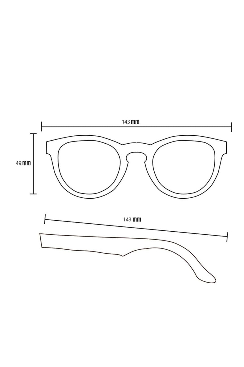 Alice Shoal 1011 Providencia Maple Wood Sunglasses Polarized Lenses Color Black