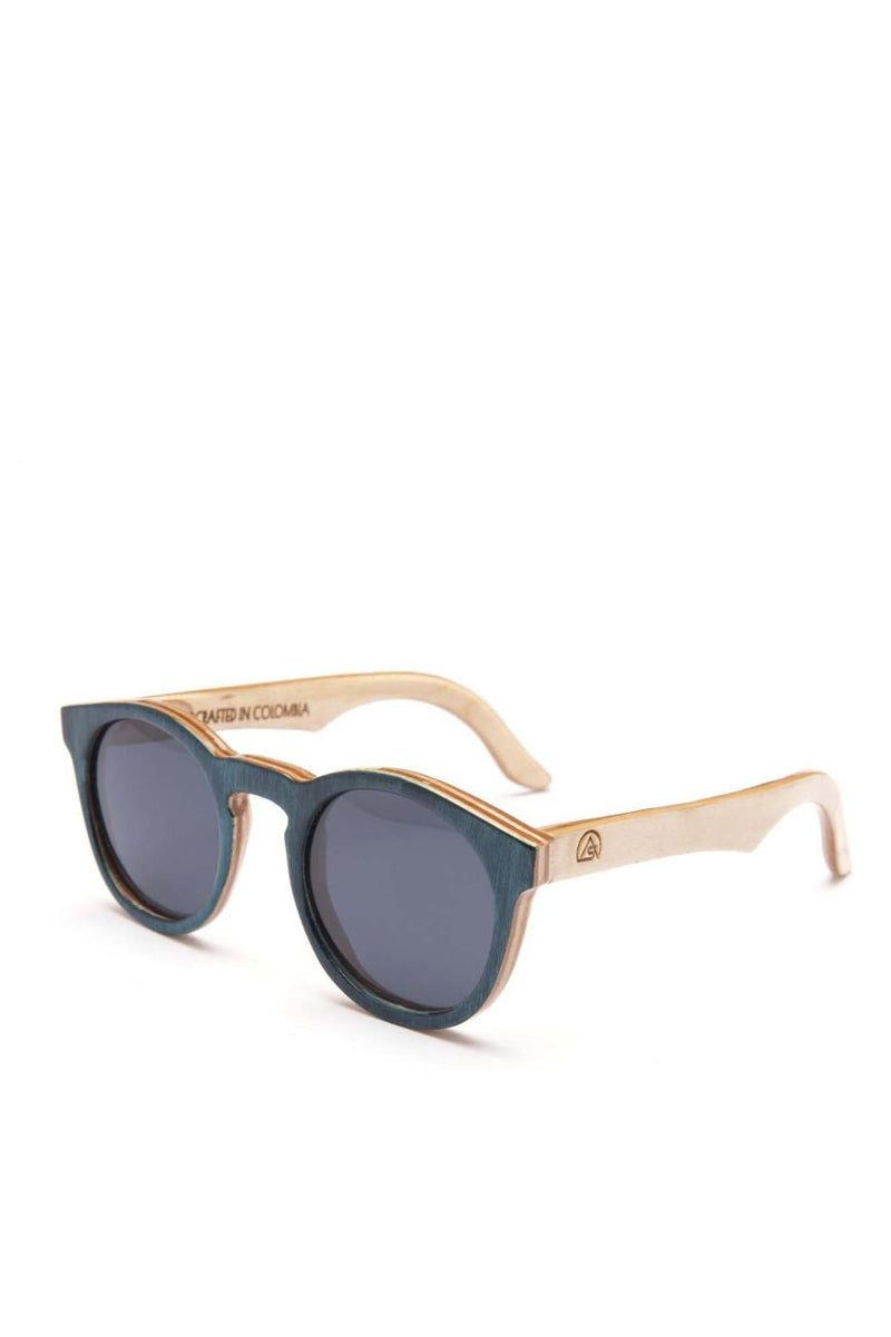 Alice Shoal 1013 Fort Bay Maple Wood Sunglasses Polarized Lenses Color Black