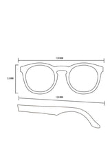 Alice Shoal 1013 Fort Bay Maple Wood Sunglasses Polarized Lenses Color Black