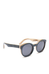 Alice Shoal 1015 Fort Morgan Maple Wood Sunglasses Polarized Lenses Color Black