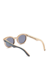 Alice Shoal 1015 Fort Morgan Maple Wood Sunglasses Polarized Lenses Color Black