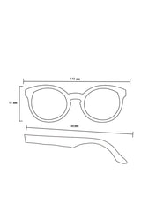 Alice Shoal 1015 Fort Morgan Maple Wood Sunglasses Polarized Lenses Color Black
