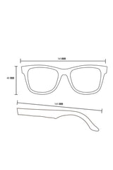 Alice Shoal 1016 Maracaibo Maple Wood Sunglasses Polarized Lenses Color Black