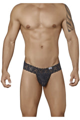 CandyMan 99315 Peek a Boo Thongs Color Black