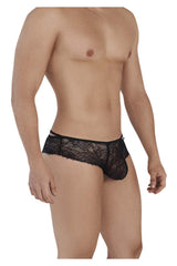 CandyMan 99537 Lace Boyshort Thongs Color Black