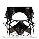 CandyMan 99550X Lace Garter-Jockstrap Outfit Color Black