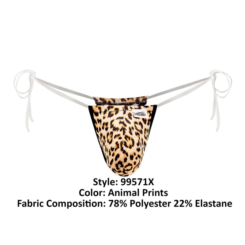 CandyMan 99571X Invisible Micro G-String Color Animal Prints