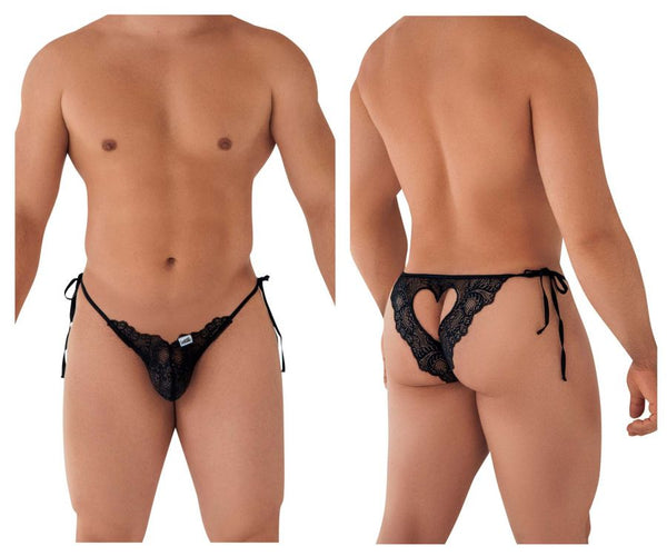 CandyMan 99579 Lace Heart Bikini Color Black