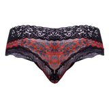 CandyMan 99596 Mesh-Lace Thongs Color Leopard Print