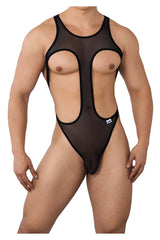 CandyMan 99643 Mesh Bodysuit Color Black