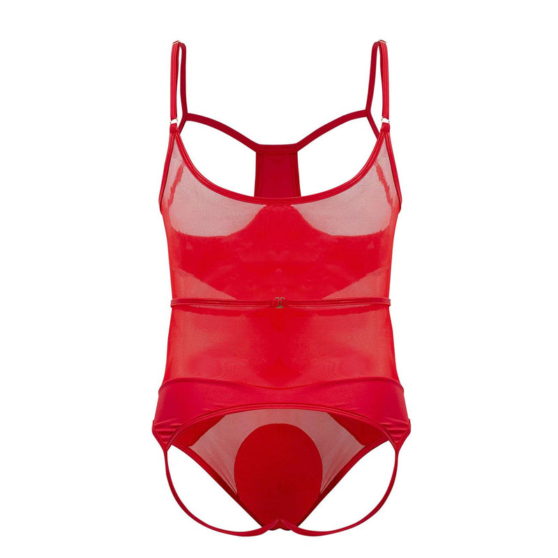 CandyMan 99670 Harness Bodysuit Color Red