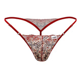 CandyMan 99685 Lace Thongs Color Red