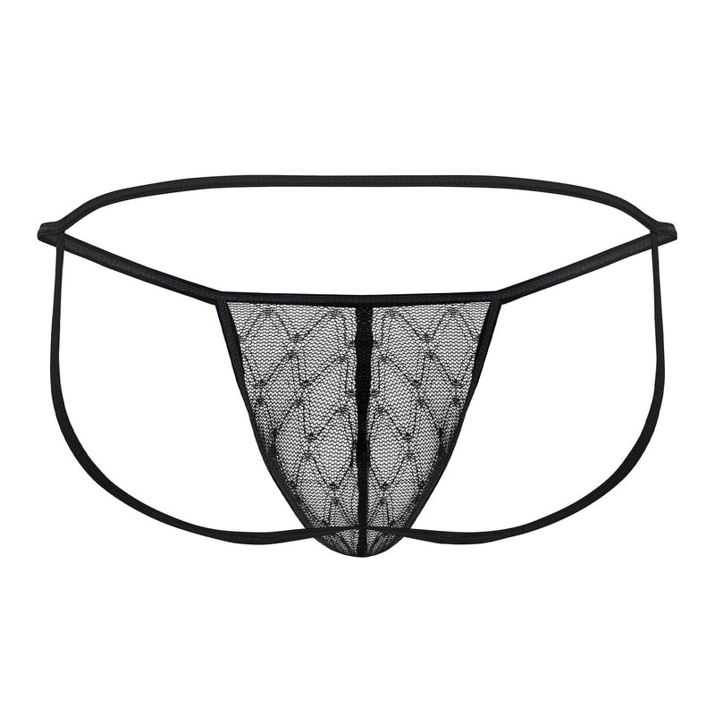 CandyMan 99709 Micro Lace Jockstrap Color Black