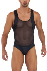 CandyMan 99716 Work-N-Out Bodysuit Color Black