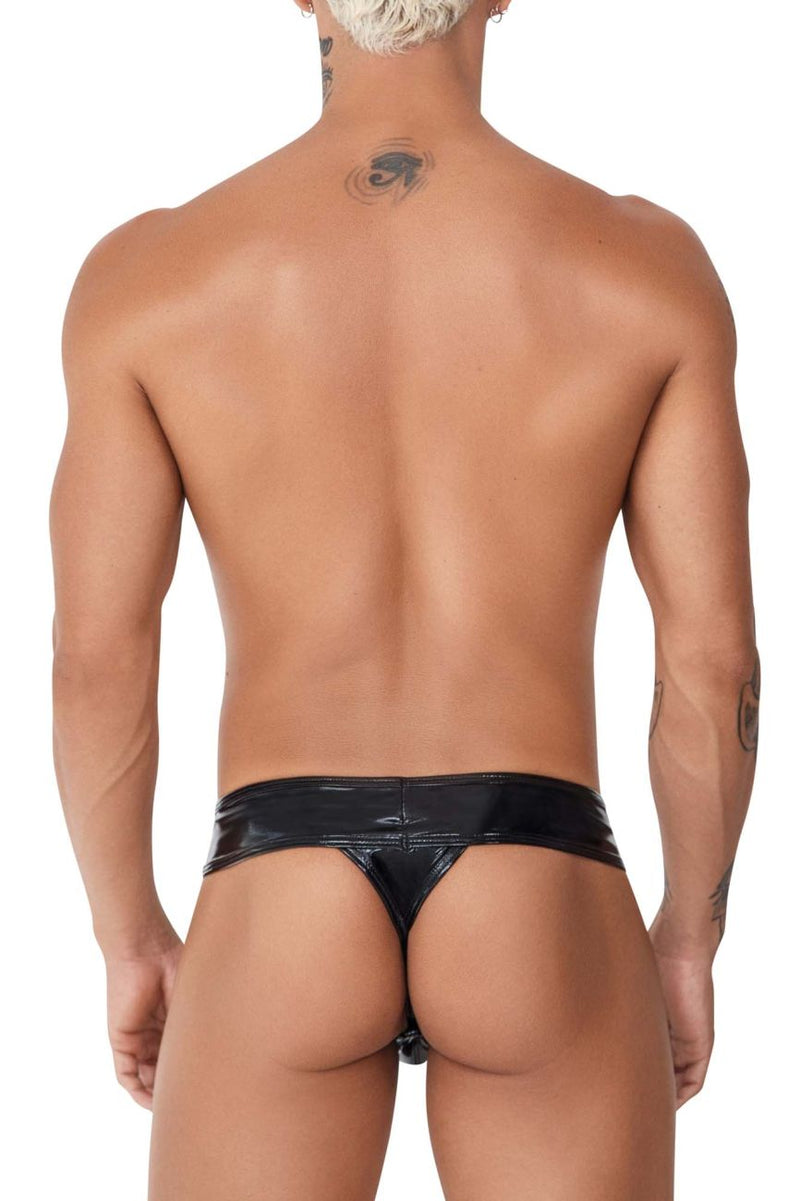 CandyMan 99742 Gloss Thongs Color Black