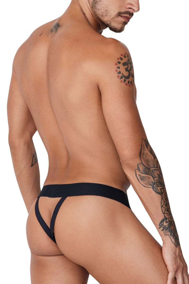 CandyMan 99755 Fringe Thongs Color Black