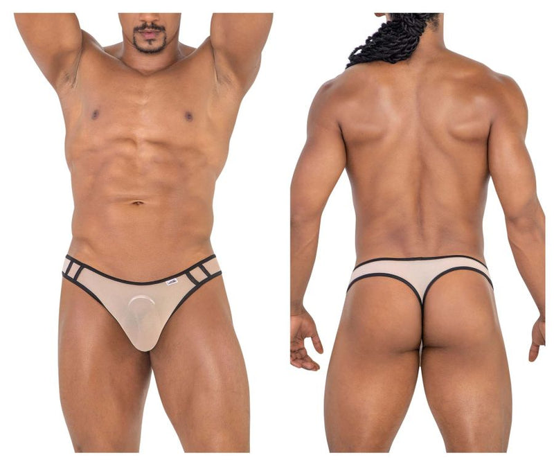 CandyMan 99767 Sports Mesh Thongs Color Beige