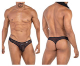 CandyMan 99767 Sports Mesh Thongs Color Black